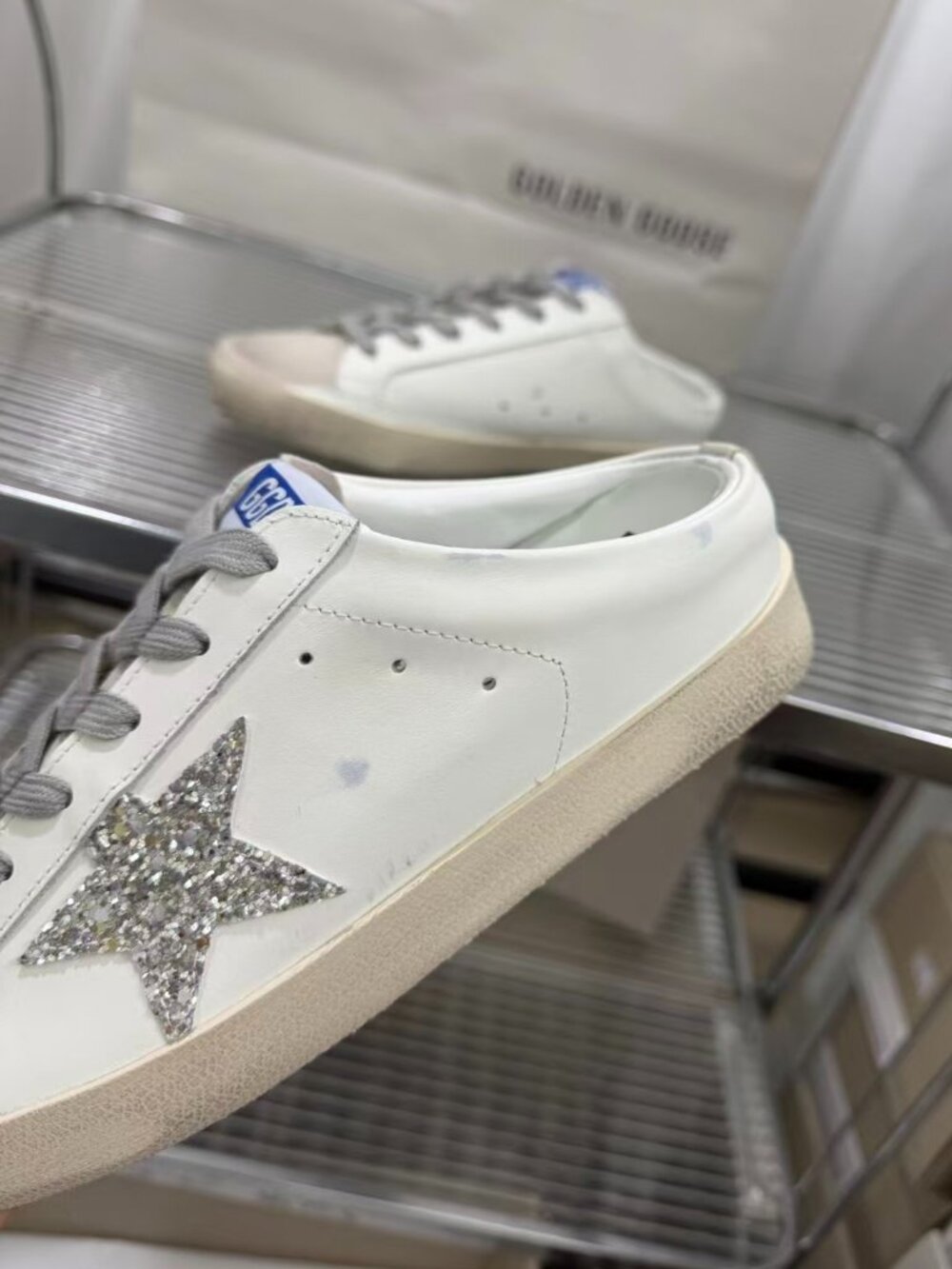 Golden Goose Glitter Star Mule Sneakers - Picture 6 of 9